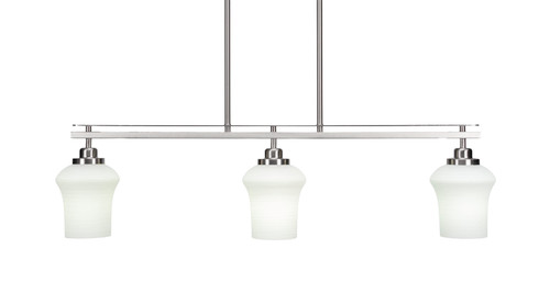 Odyssey 3 Light Island In Brushed Nickel (2636-BN-681)