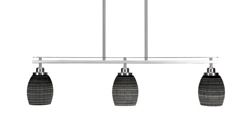Odyssey 3 Light Island In Brushed Nickel (2636-BN-4029)