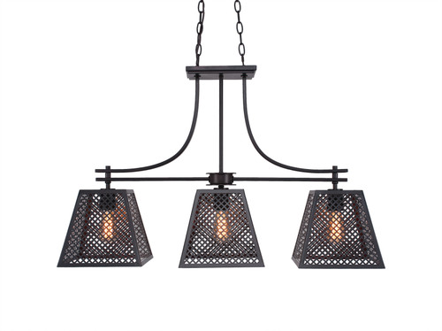 Corbello 3 Light Island In Espresso (1463-ES-LED18A)