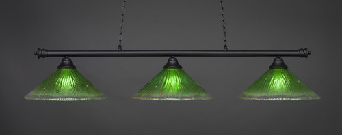 Oxford 3 Light Island In Matte Black (373-MB-717)