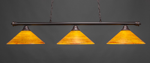Oxford 3 Light Island In Dark Granite (373-DG-414)