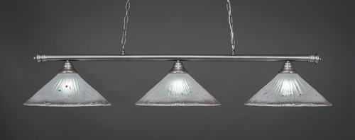 Oxford 3 Light Island In Brushed Nickel (373-BN-711)