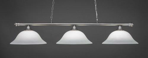 Oxford 3 Light Island In Brushed Nickel (373-BN-612)