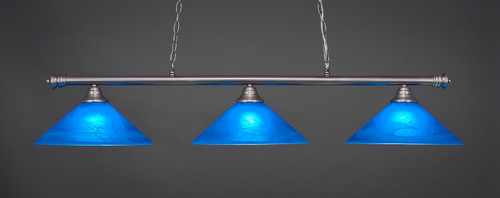 Oxford 3 Light Island In Brushed Nickel (373-BN-415)