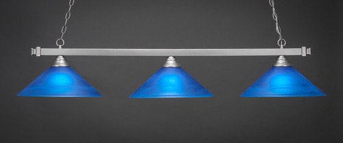 Square 3 Light Island In Brushed Nickel (803-BN-415)