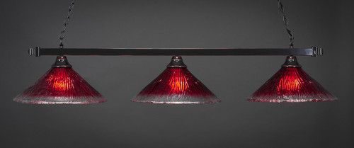 Square 3 Light Island In Black Copper (803-BC-716)