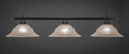 Square 3 Light Island In Black Copper (803-BC-53613)