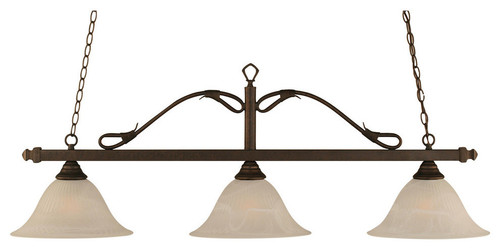 Scroll 3 Light Island In Bronze (823-BRZ-5831)