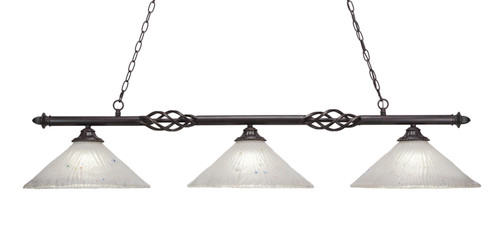 Elegante 3 Light Island In Dark Granite (863-DG-711)