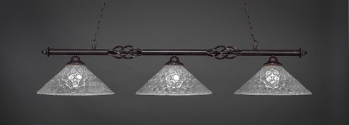 Elegante 3 Light Island In Dark Granite (863-DG-411)