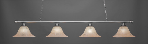 Oxford 4 Light Island In Brushed Nickel (374-BN-53318)