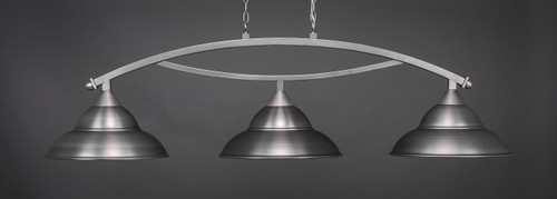 Bow 3 Light Island In Brushed Nickel (873-BN-429-BN)