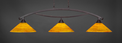 Bow 3 Light Island In Dark Granite (873-DG-414)