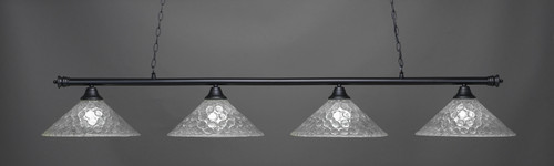 Oxford 4 Light Island In Matte Black (374-MB-411)