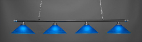 Oxford 4 Light Island In Chrome & Matte Black (374-CHMB-415)