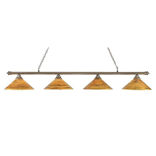 Oxford 4 Light Island In Brushed Nickel (374-BN-414)