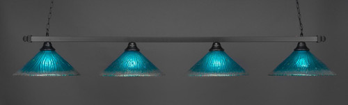Square 4 Light Island In Matte Black (804-MB-715)