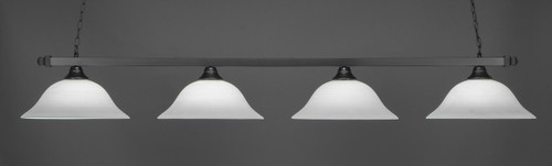 Square 4 Light Island In Matte Black (804-MB-612)
