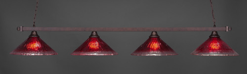 Square 4 Light Island In Bronze (804-BRZ-716)