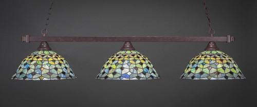 Square 3 Light Island In Dark Granite (803-DG-996)