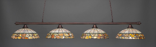 Oxford 4 Light Island In Bronze (374-BRZ-973)