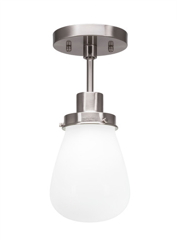 Meridian 1 Light Semi-Flush In Brushed Nickel (1237-BN-470)