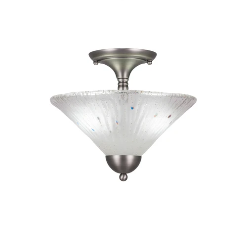 2 Light Semi-Flush In Brushed Nickel (120-BN-701)