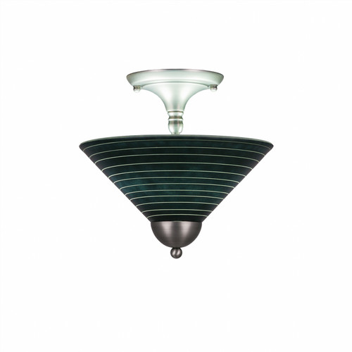 2 Light Semi-Flush In Brushed Nickel (120-BN-442)