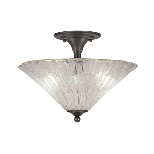 2 Light Semi-Flush In Dark Granite (121-DG-719)