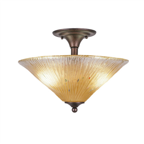 2 Light Semi-Flush In Bronze (121-BRZ-710)