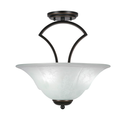Zilo 3 Light Semi-Flush In Dark Granite (565-DG-53615)