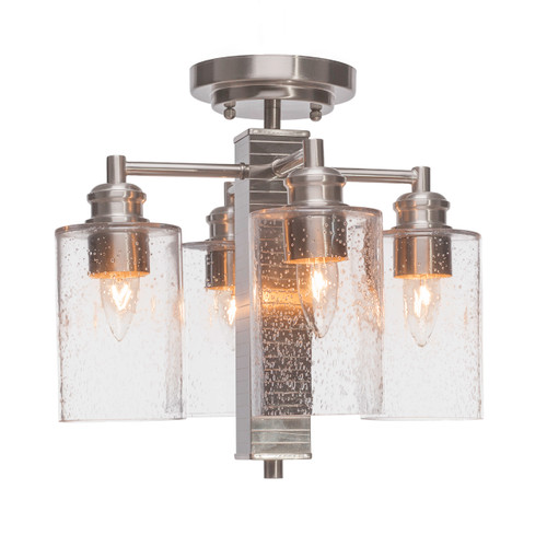 Edge 4 Light Semi-Flush In Brushed Nickel (1157-BN-300)