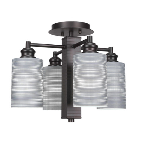 Edge 4 Light Semi-Flush In Espresso (1157-ES-4062)