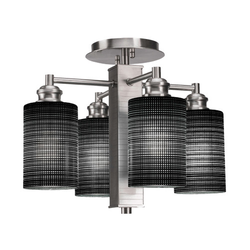 Edge 4 Light Semi-Flush In Brushed Nickel (1157-BN-4069)