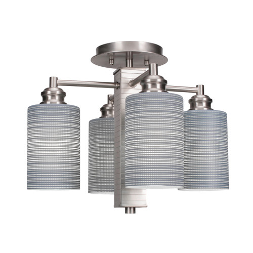 Edge 4 Light Semi-Flush In Brushed Nickel (1157-BN-4062)