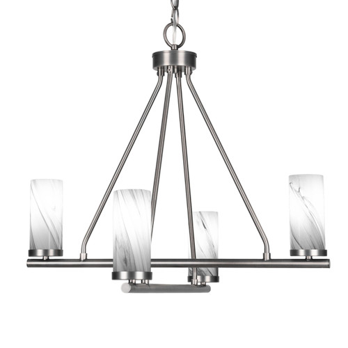 Trinity 4 Light Chandelier In Graphite Finish (2804-GP-802B)