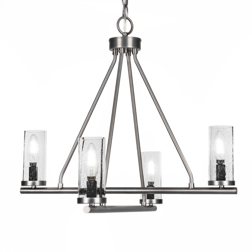 Trinity 4 Light Chandelier In Graphite Finish (2804-GP-800B)