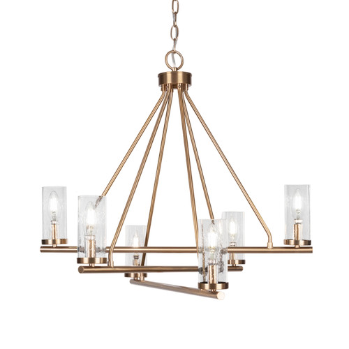 Trinity 6 Light Chandelier In New Age Brass Finish (2806-NAB-800B)