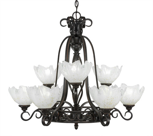 Elegante 9 Light Chandelier In Dark Granite (869-DG-755)