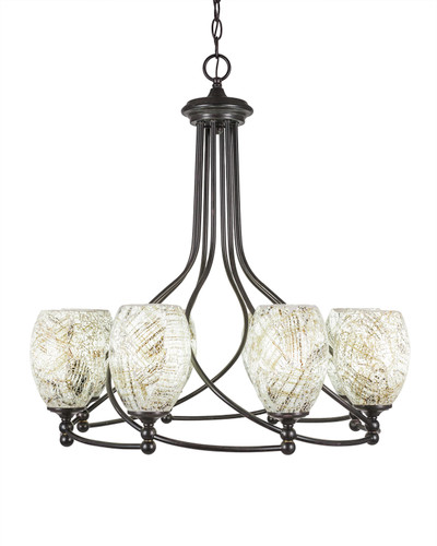 Capri 8 Light Chandelier In Dark Granite (908-DG-5054)