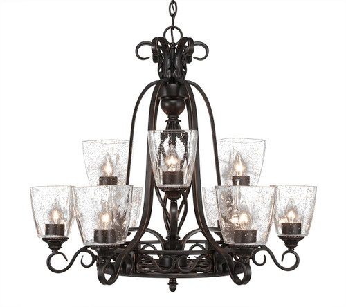 Elegante 9 Light Chandelier In Dark Granite (869-DG-461)