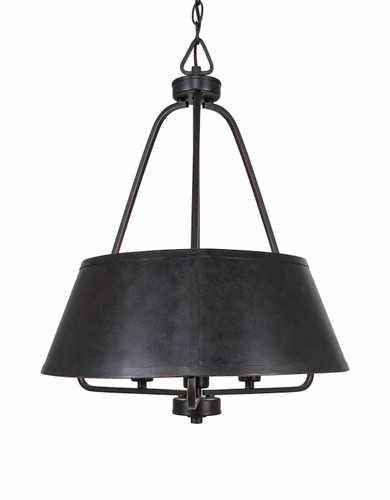 Sonora 3 Light Chandelier In Dark Granite (1126-DG)