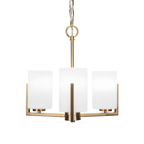 Atlas 3 Light Chandelier In New Age Brass (4503-NAB-4061)