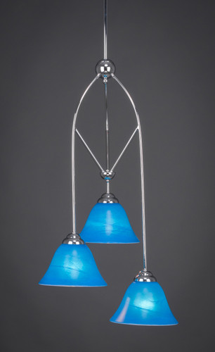 Contempo 3 Light Cluster Pendalier In Chrome Nickel (29-CH-4155)