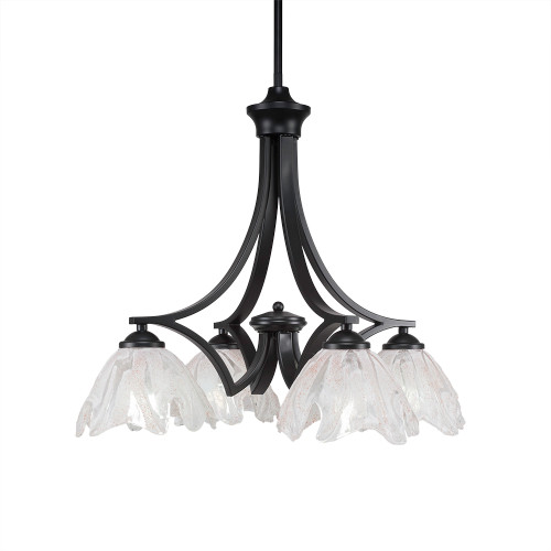 Zilo 4 Light Chandelier In Matte Black (568-MB-759)