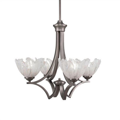 Zilo 4 Light Chandelier In Graphite (564-GP-759)