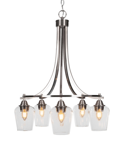 Paramount 5 Light Chandelier In Brushed Nickel (3415-BN-210)