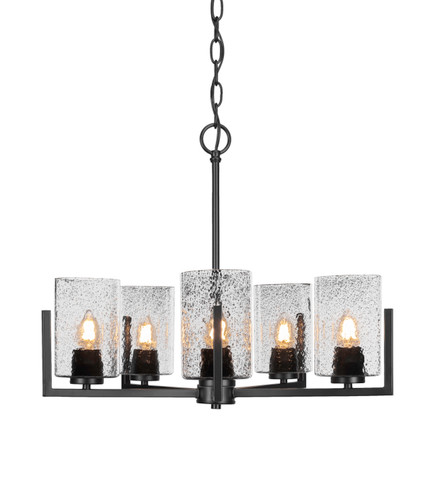 5 Light Chandeliers In Matte Black (4505-MB-3002)