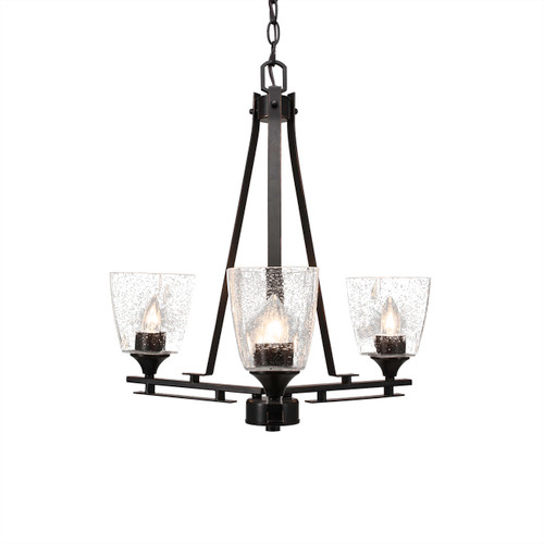 Uptowne 3 Light Chandelier In Dark Granite (323-DG-461)