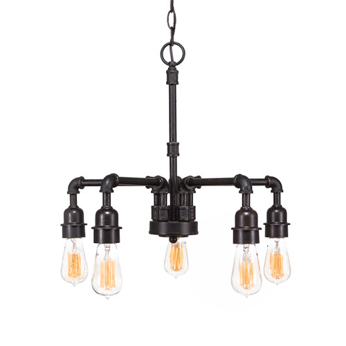 Vintage 5 Light Chandelier In Dark Granite (285-DG-AT18)